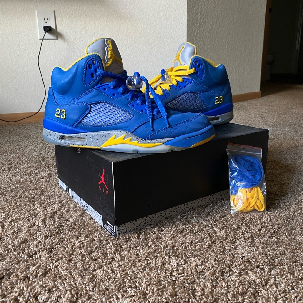 Jordan 5 Retro Laney Varsity Royal #jordan #jumpman #sneakers #retro #shoes